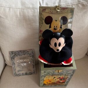 Disney Mickey Mouse Jack-in-the-Box - Black and Red